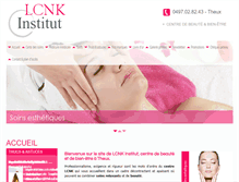 Tablet Screenshot of lcnk-institut.be